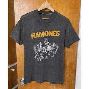 Vintage 80s Ramones Lot T-Shirt Faded Single Stitch Thrashed Sz S M Road To Ruin